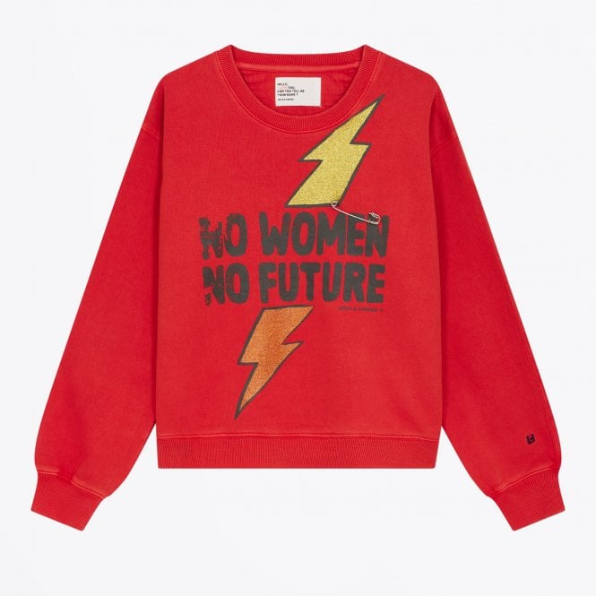 Leon & Harper - Sortie No Woman No Future Sweatshirt - Flame Red