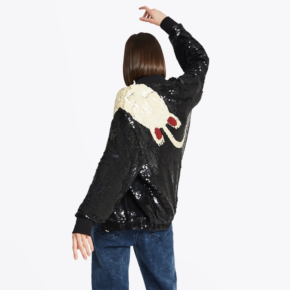 Ottod’ame Blue Sequined Jacket